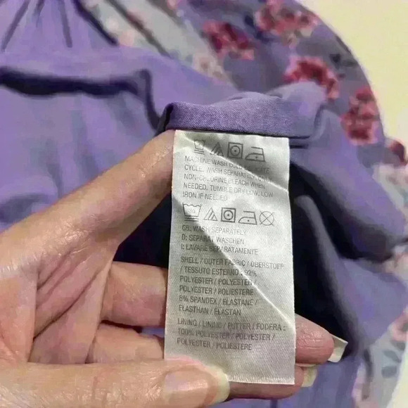 NWT Girl With Curves Purple Floral Maxi Dress Bohemian Summer Womens Size Large - Picture 7 of 12